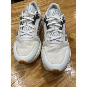 Adidas Cloudfoam Sneaker Women's 6.5 White Lace Up Running Shoes HWA 1Y3001 S25